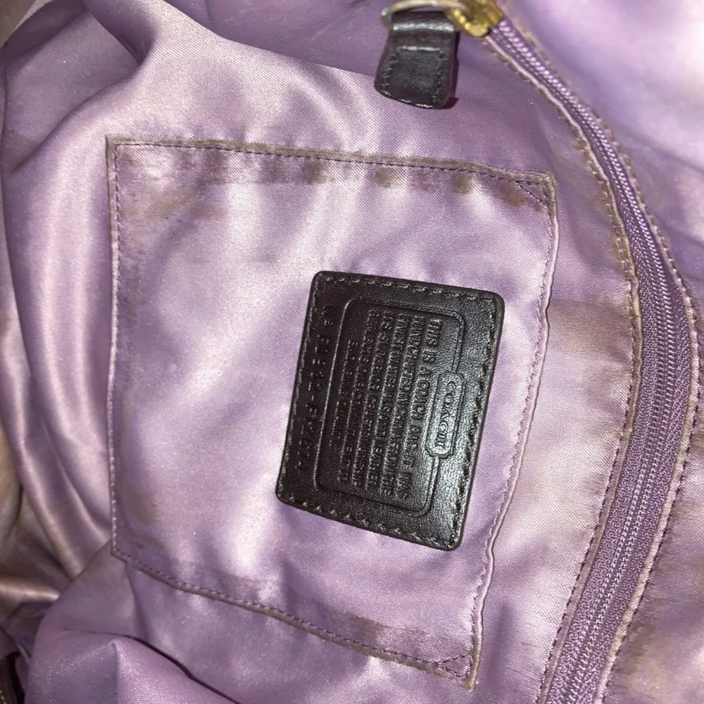 COACH ZOE F12674 signature SHOULDERBAG SATCHEL TOTE - Picture 11 of 11